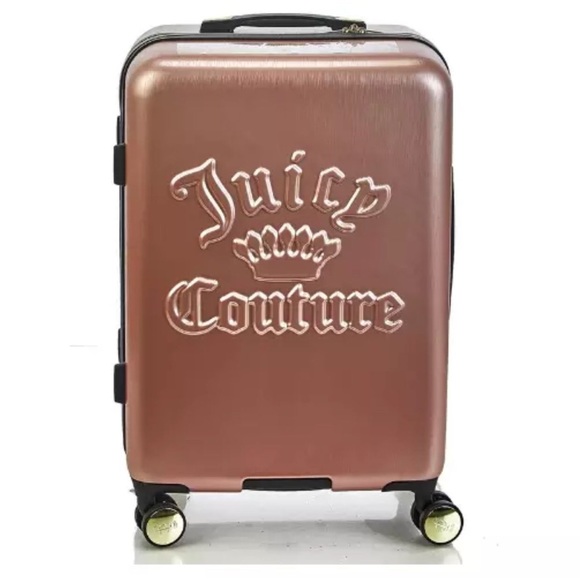 Juicy Couture Handbags - Juicy Couture Hard Shell Spinner Roller 22"x14"x9" in gorgeoud Rosegold